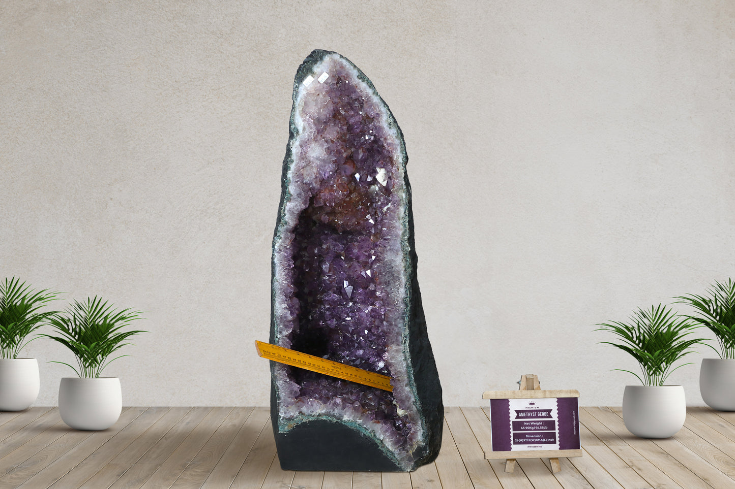 Amethyst Cluster Raw Geode Caves/Raw Clusters -26(H)X11.5(W)X11.5(L)Inch-(96.58Lb)
