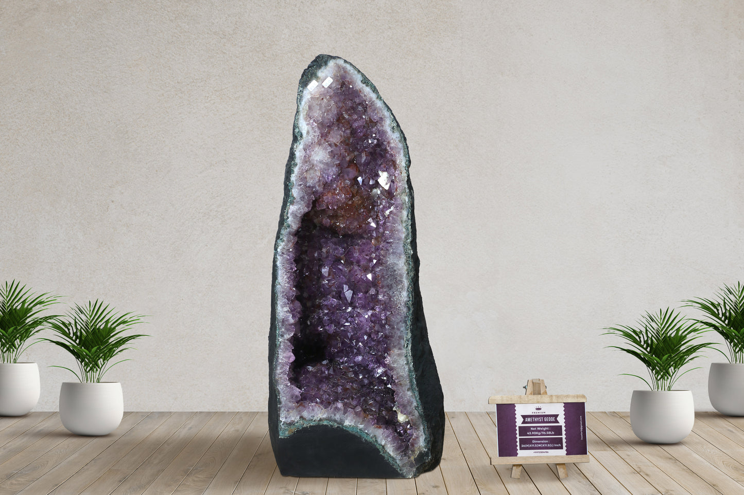 Amethyst Cluster Raw Geode Caves/Raw Clusters -26(H)X11.5(W)X11.5(L)Inch-(96.58Lb)
