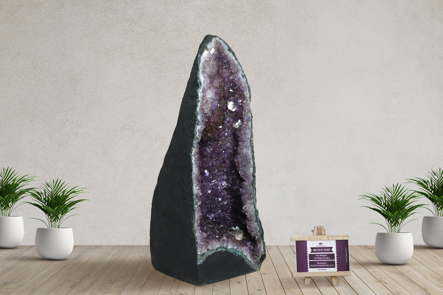 Amethyst Cluster Raw Geode Caves/Raw Clusters -26(H)X11.5(W)X11.5(L)Inch-(96.58Lb)