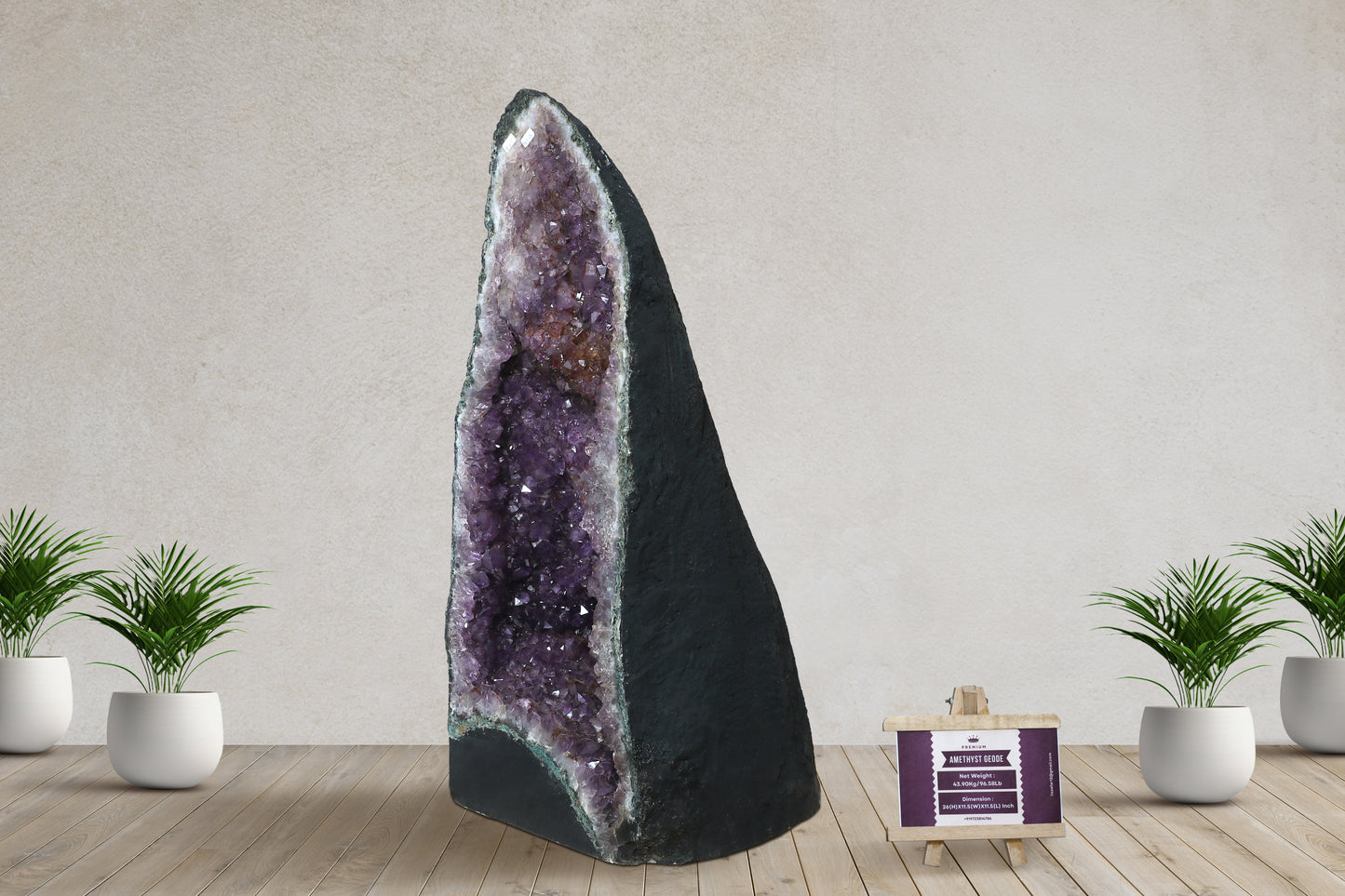 Amethyst Cluster Raw Geode Caves/Raw Clusters -26(H)X11.5(W)X11.5(L)Inch-(96.58Lb)