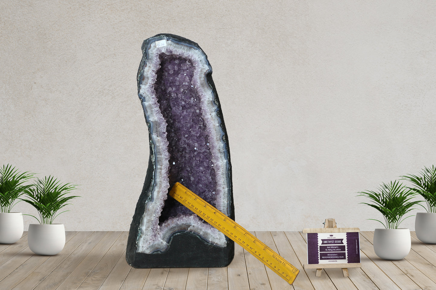 Amethyst Cluster Raw Geode Caves/Raw Clusters -18(H)X08(W)X08(L)Inch-(34.65Lb)