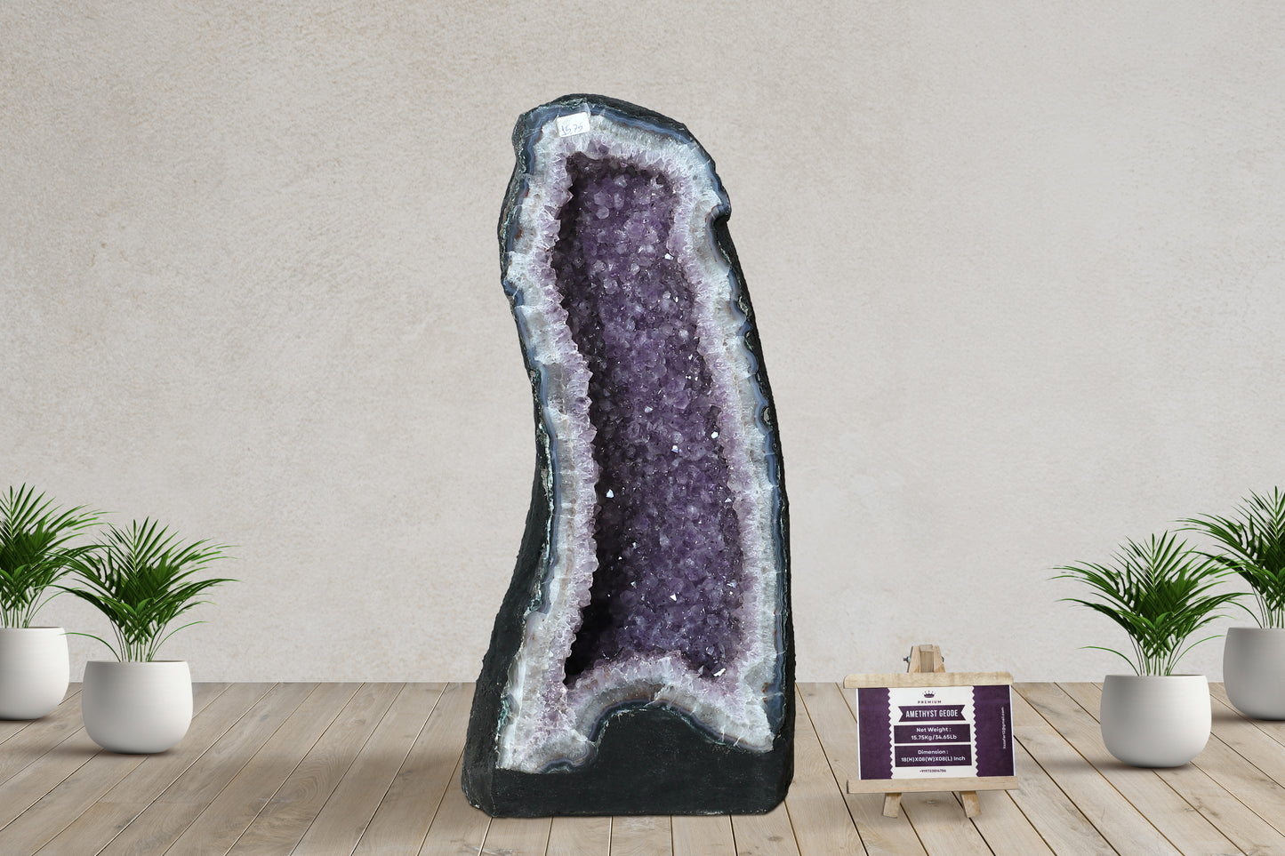 Amethyst Cluster Raw Geode Caves/Raw Clusters -18(H)X08(W)X08(L)Inch-(34.65Lb)