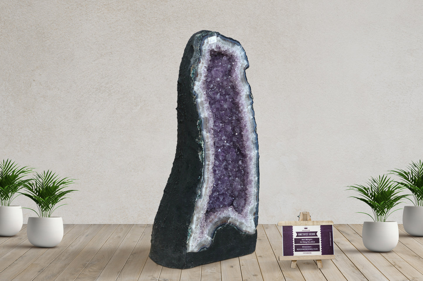Amethyst Cluster Raw Geode Caves/Raw Clusters -18(H)X08(W)X08(L)Inch-(34.65Lb)