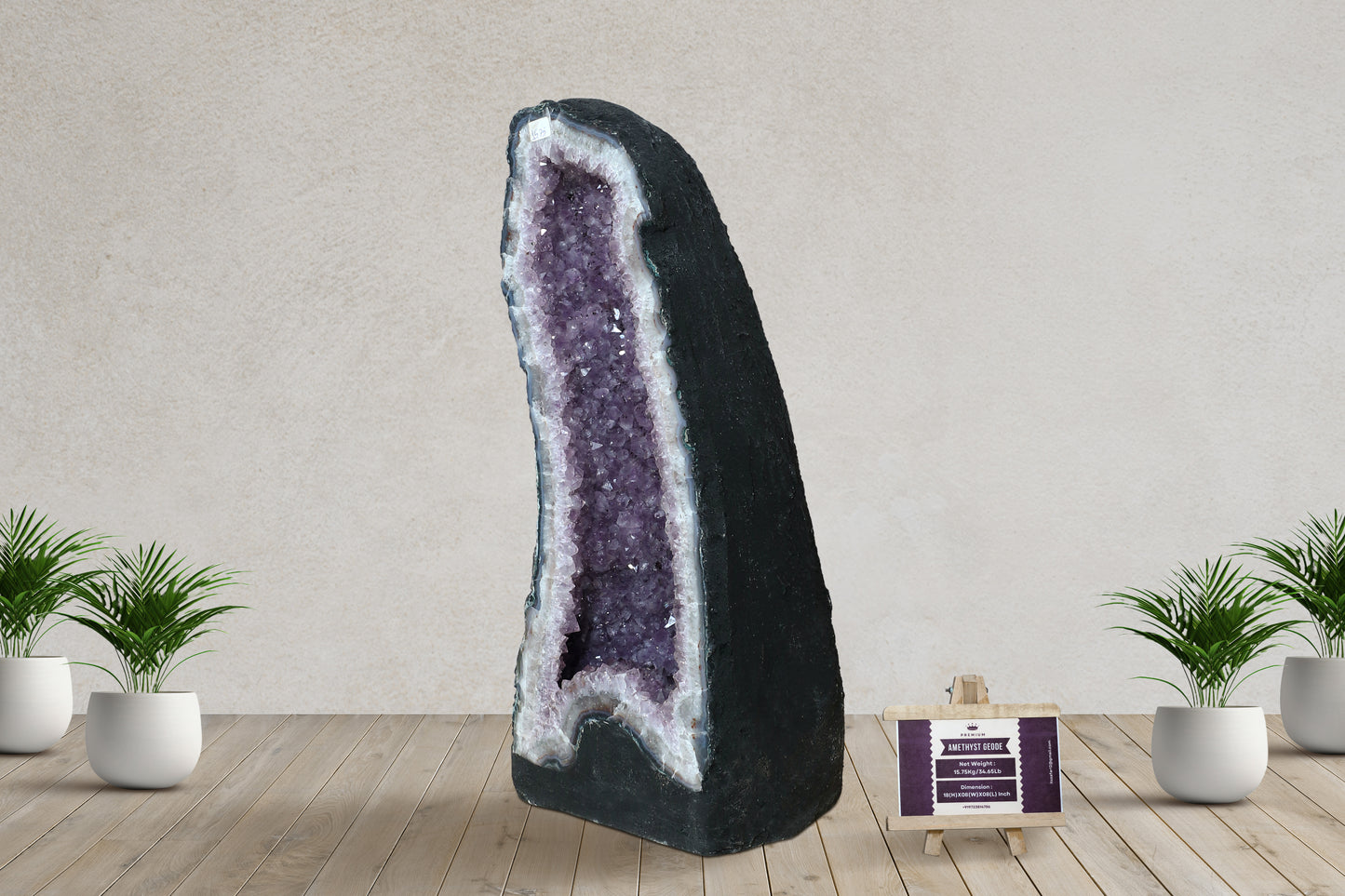 Amethyst Cluster Raw Geode Caves/Raw Clusters -18(H)X08(W)X08(L)Inch-(34.65Lb)