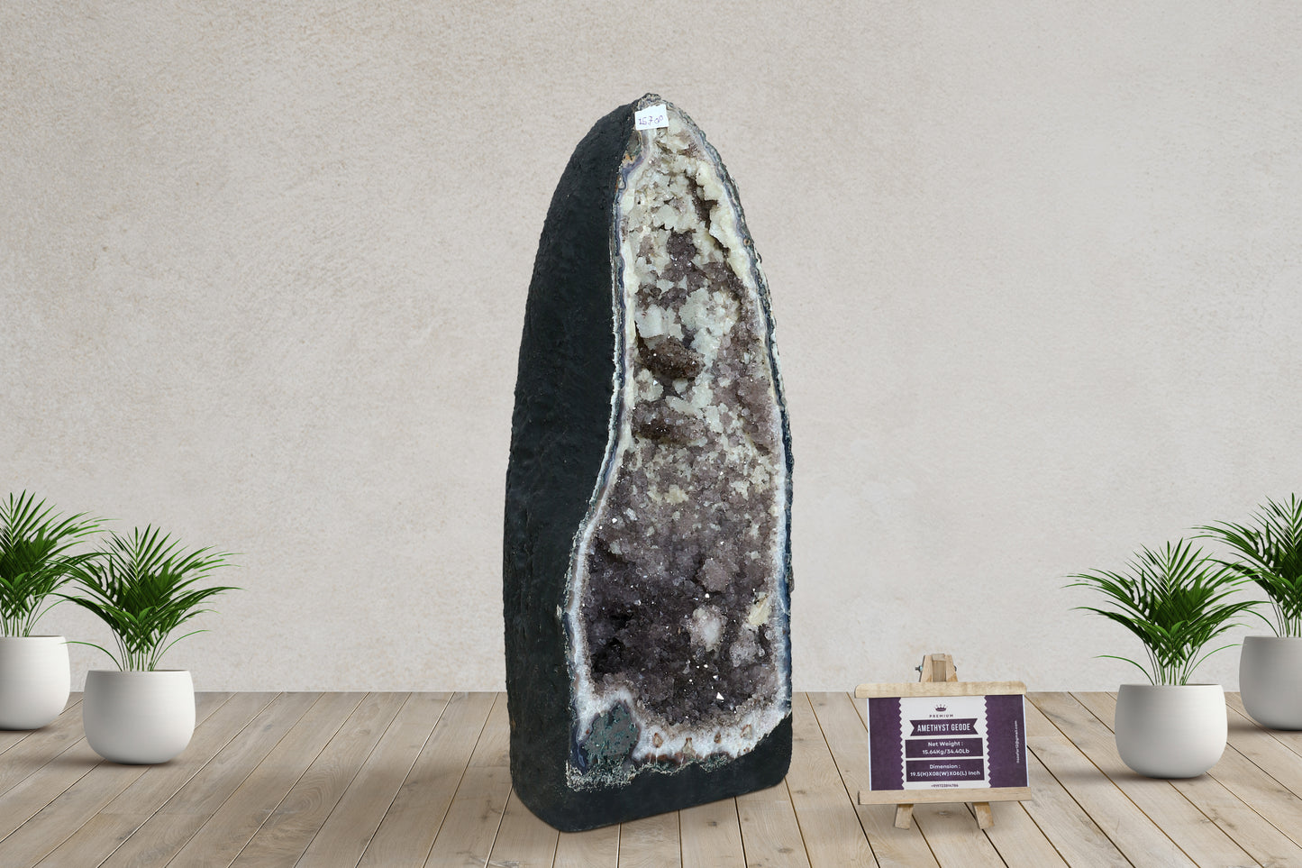 Amethyst Cluster Raw Geode Caves/Raw Clusters -19.5(H)X08(W)X06(L)Inch-(34.40Lb)