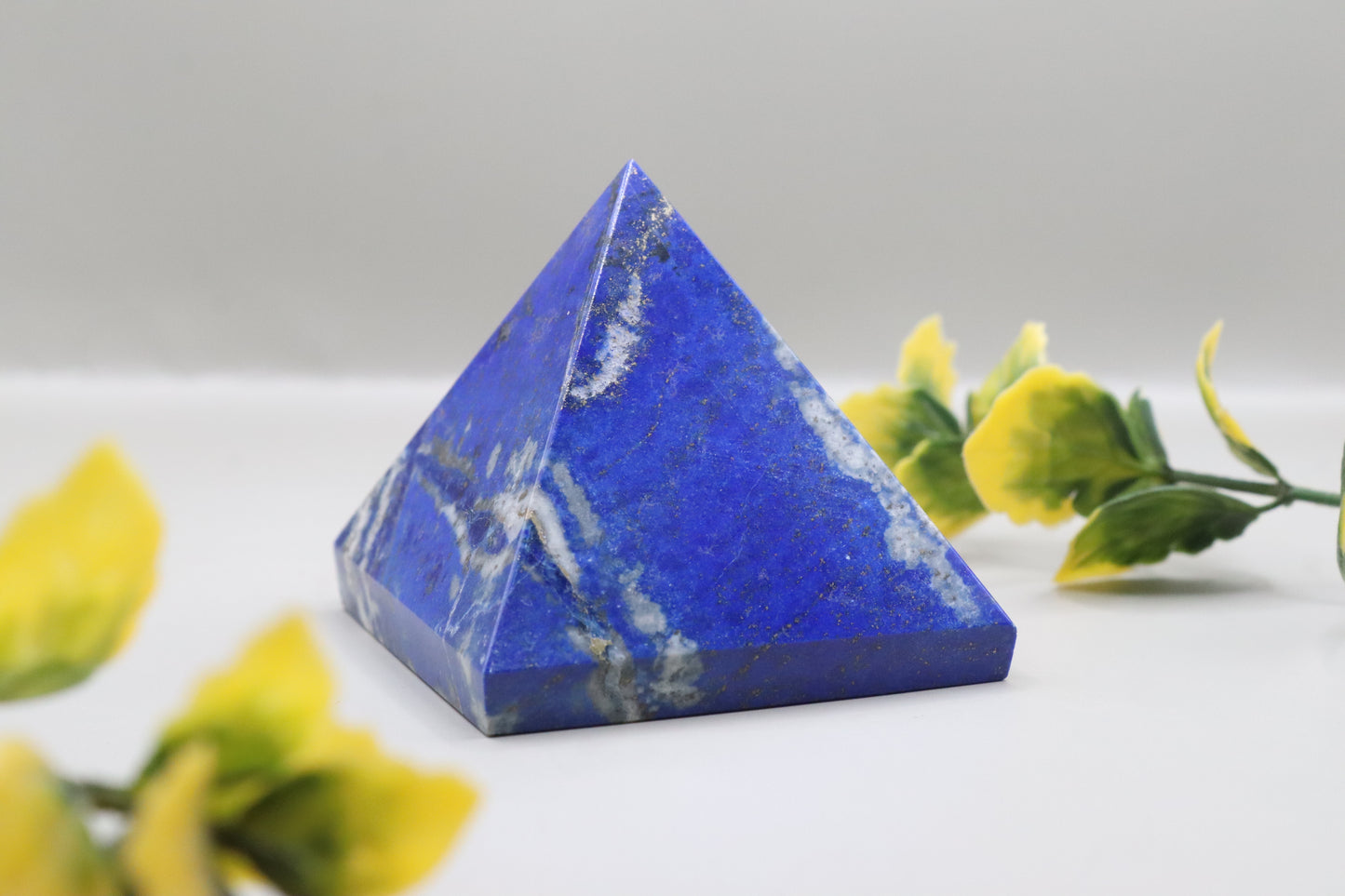 Deep Blue Lapis Stone Pyramid Crystal 50-55 mm