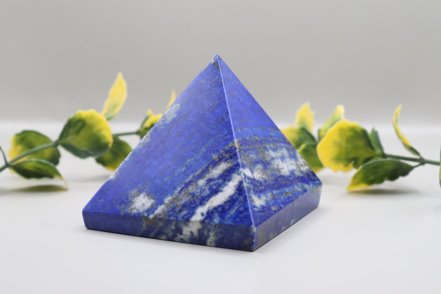 Deep Blue Lapis Stone Pyramid Crystal 50-55 mm