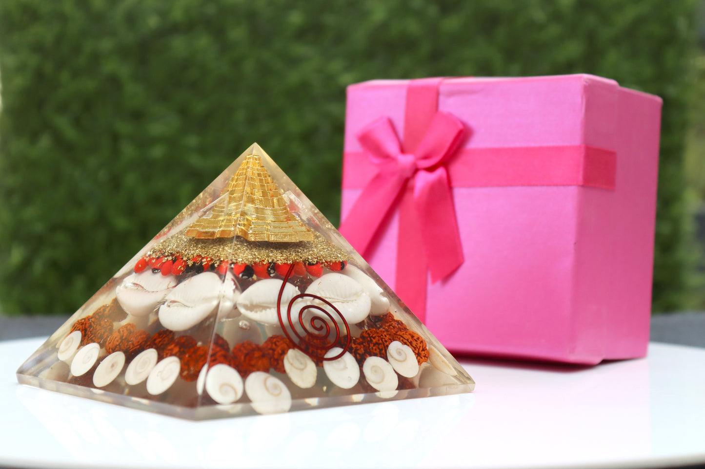 Shree Yantra Orgone Pyramid - Healing Energy Home Decor