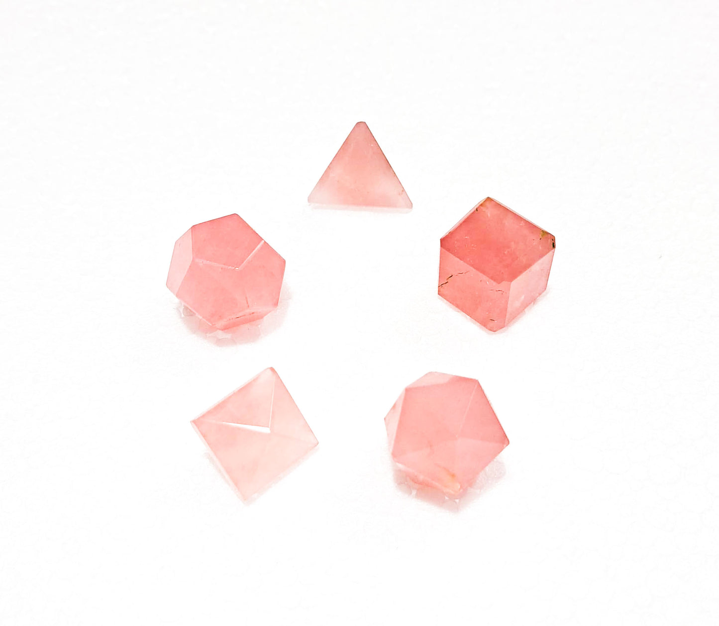 Pink Rose Five Geometry Set