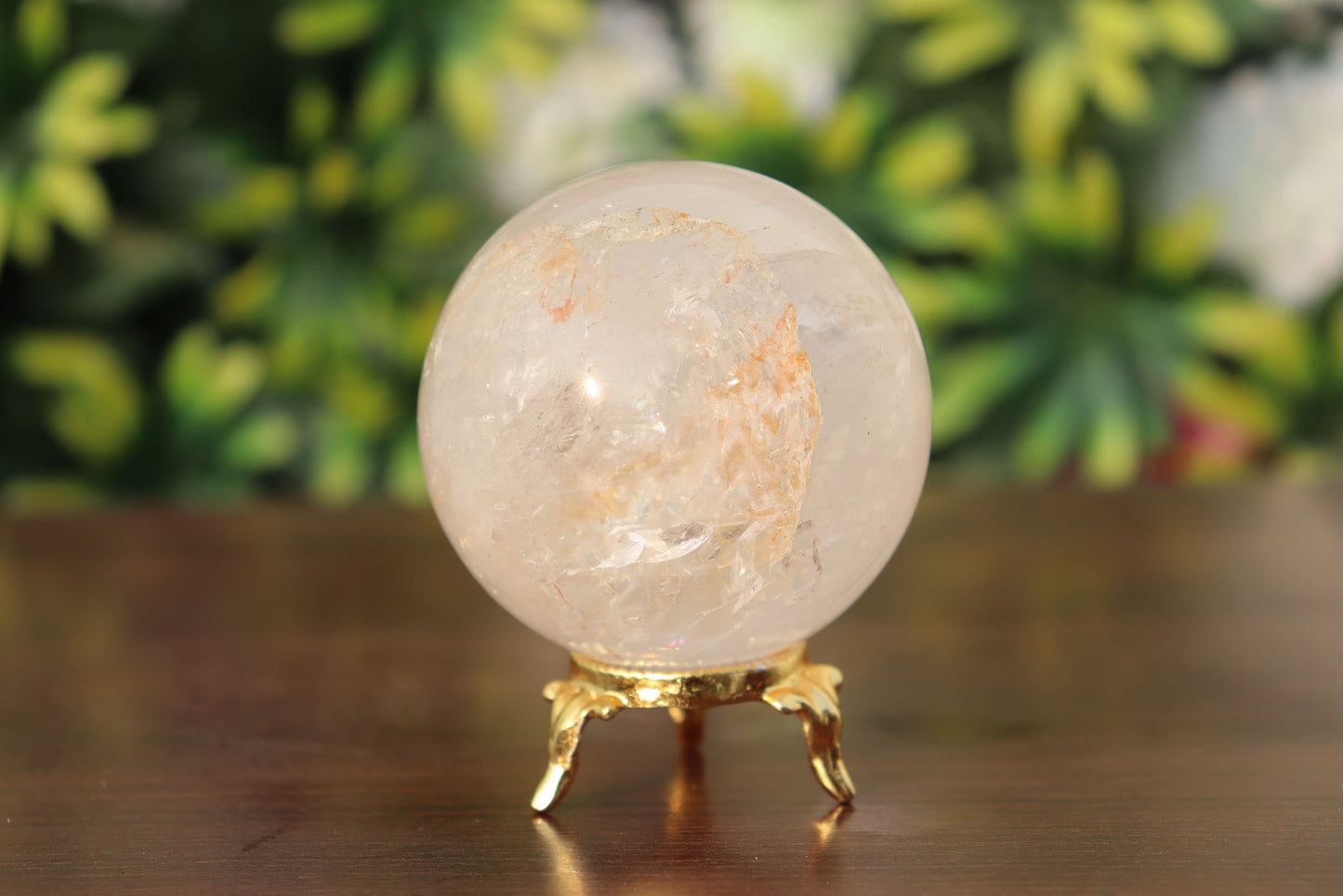 350g 65mm Quartz Crystal Mineral Sphere Quartz Healing Ball