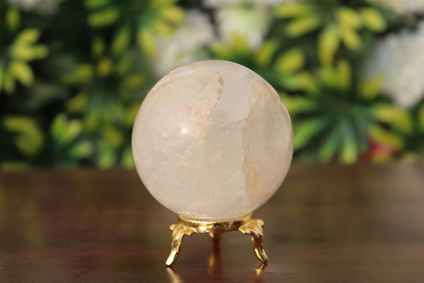 350g 65mm Quartz Crystal Mineral Sphere Quartz Healing Ball