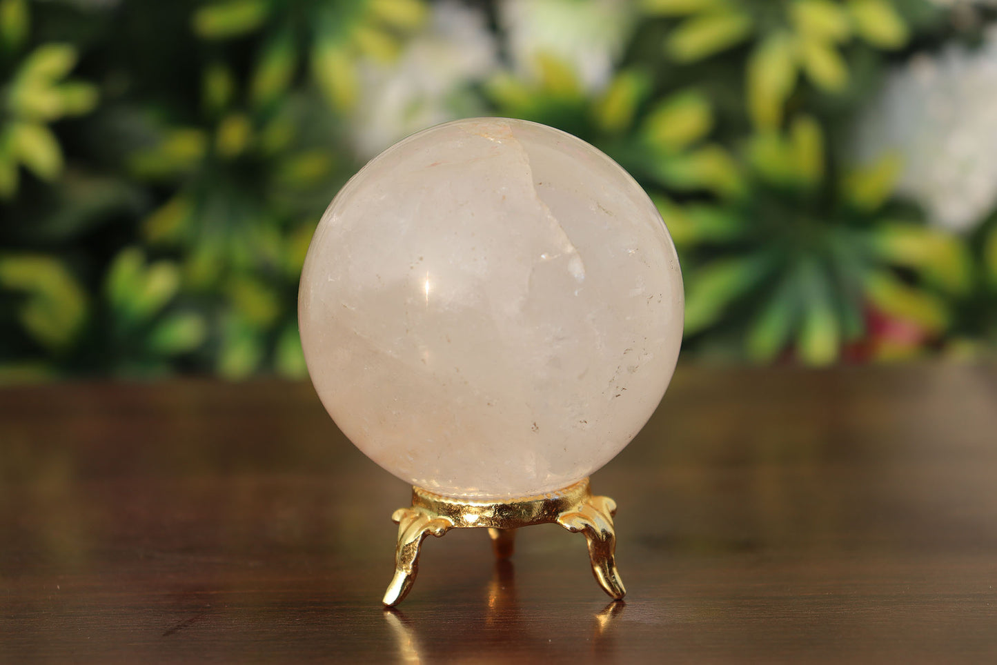 350g 65mm Quartz Crystal Mineral Sphere Quartz Healing Ball