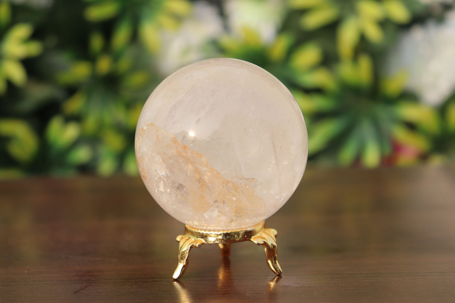 350g 65mm Quartz Crystal Mineral Sphere Quartz Healing Ball