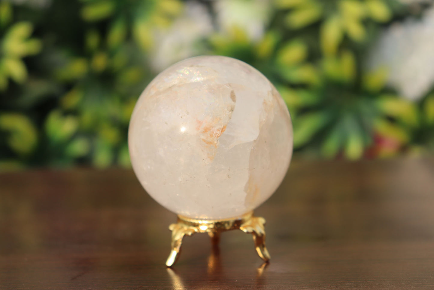 350g 65mm Quartz Crystal Mineral Sphere Quartz Healing Ball