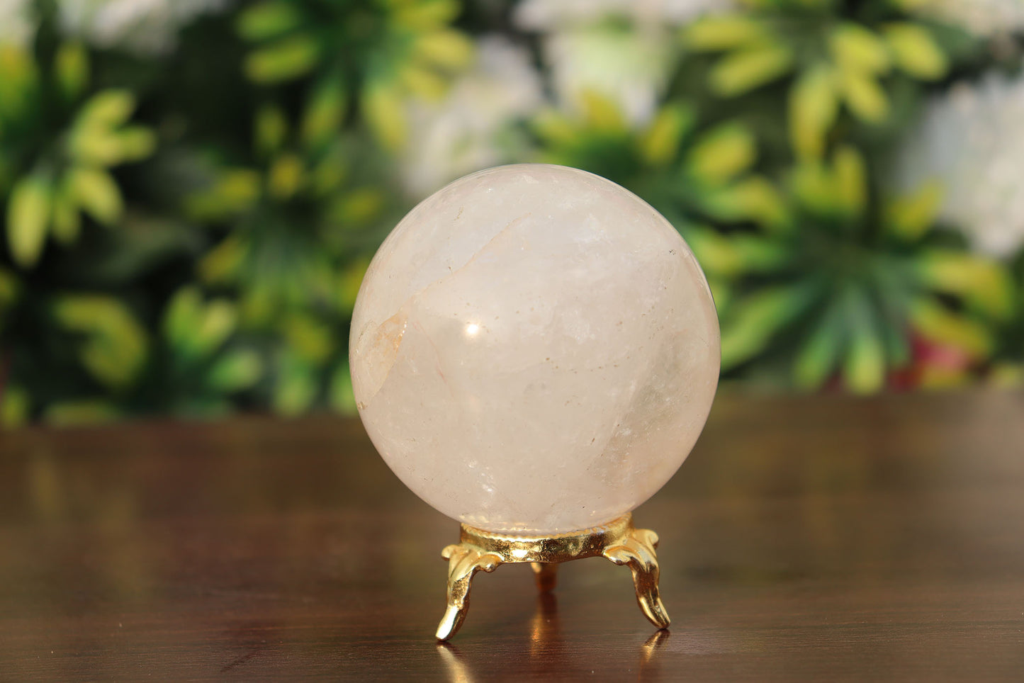 350g 65mm Quartz Crystal Mineral Sphere Quartz Healing Ball
