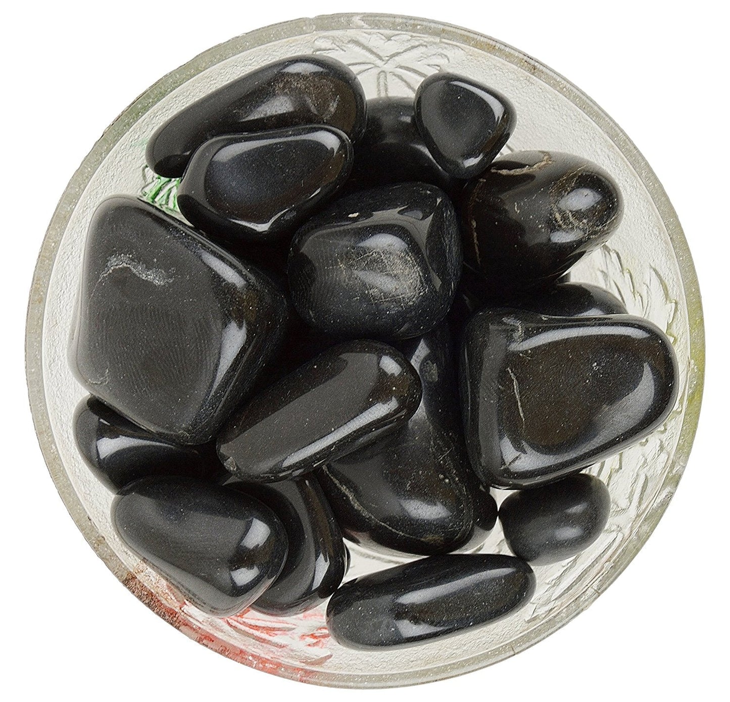 Black Tourmaline Tumbled|100GR |5-6Pc| |2.5-3 cm|Healing Tumbled Stones
