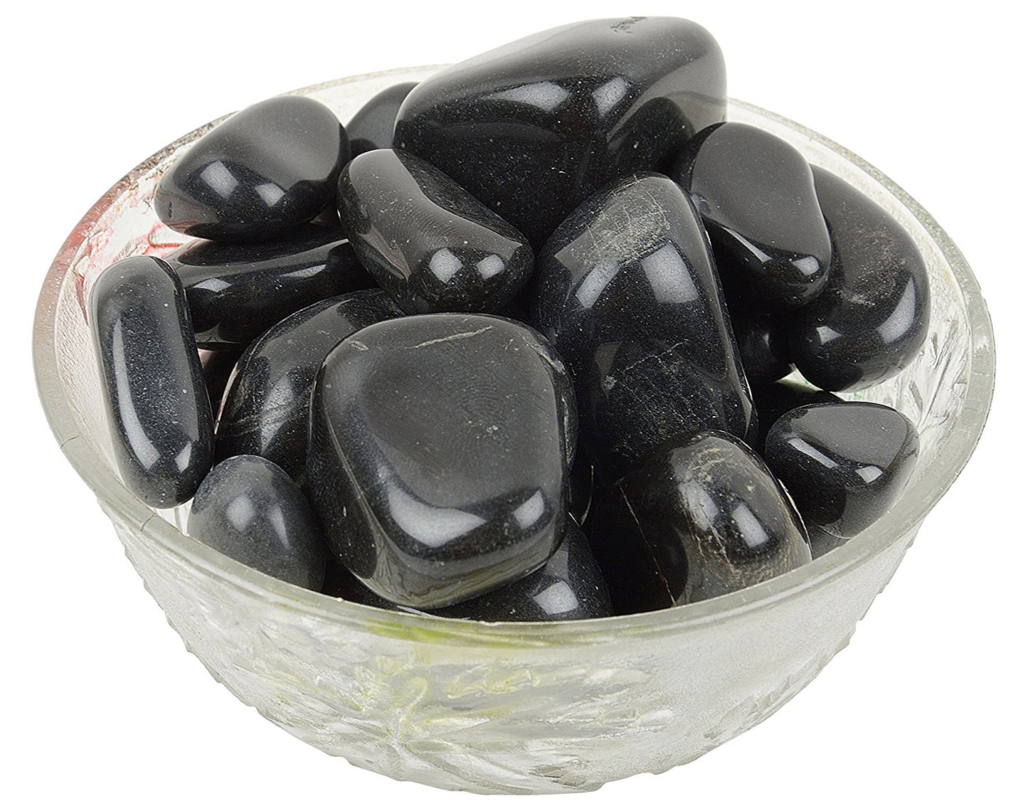 Black Tourmaline Tumbled|100GR |5-6Pc| |2.5-3 cm|Healing Tumbled Stones