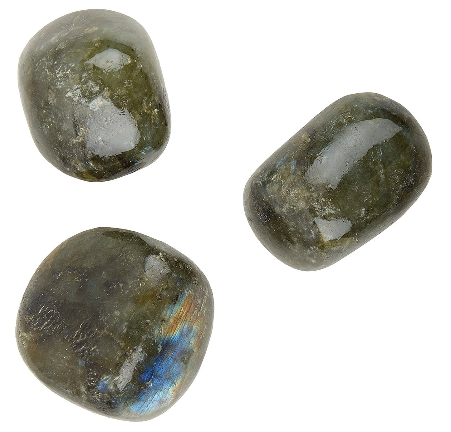 Labradorite Tumbled|100GR |5-6Pc| |2.5-3 cm|Healing Tumbled Stones