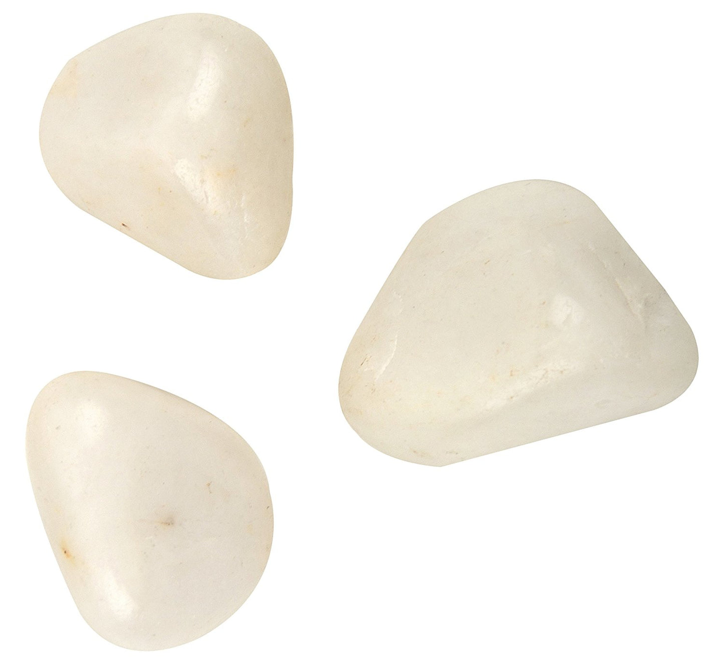 White Solicited Tumbled|100GR |5-6Pc| |2.5-3 cm|Healing Tumbled Stones