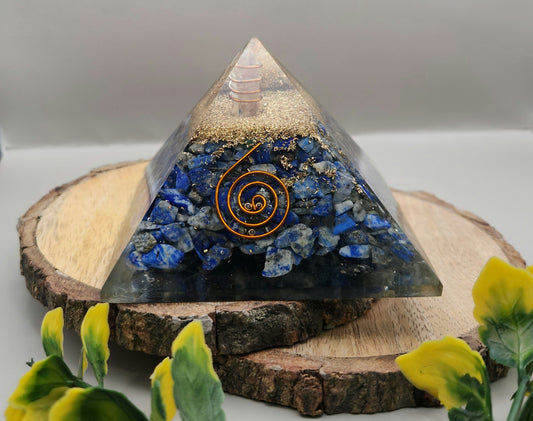 Lapis Orgonite Pyramid