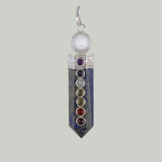 Lapis Lazuli - Seven Chakra Pendant