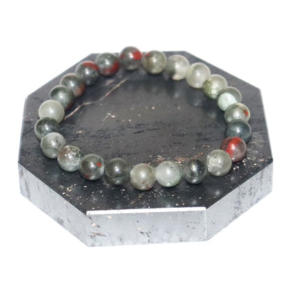 African Bloodstone 8mm beads bracelet