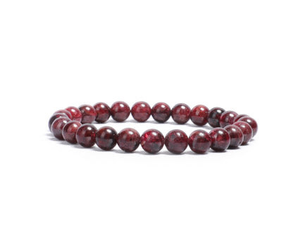 Almandine Garnet 8mm Beads Bracelet