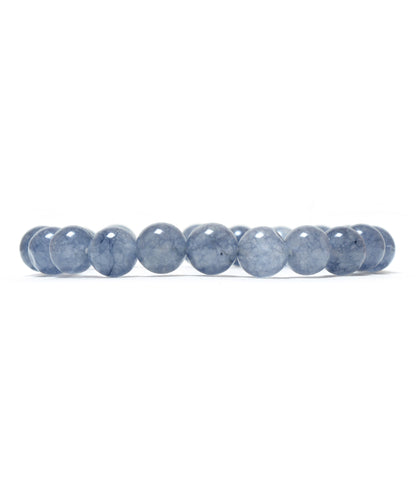 Aquamarine 08 mm beads healing stone bracelet