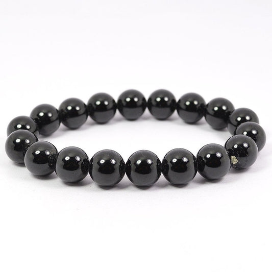 Black Tourmaline 8mm Beads Bracelet