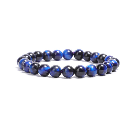 Blue Cat's Eye 08mm Beads Healing Bracelet