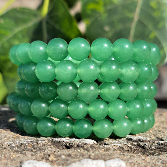Green Aventurine 08mm beads bracelet