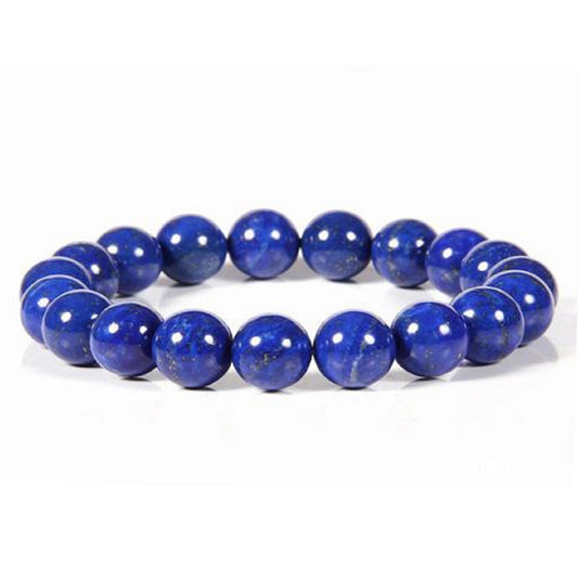 Blue Lapis Lazuli 08mm Beads Bracelet