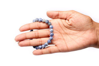 Blue Sodalite 08mm Beads Healing Reiki Bracelet