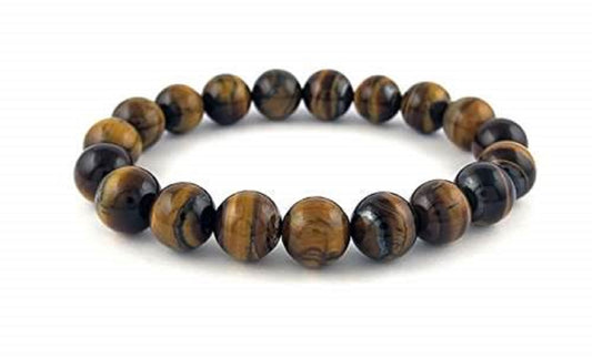 Brown Tiger Eye 08mm beads Bracelet