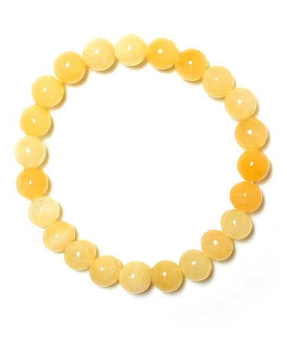 Yellow Aventurine 08mm beads Healing Stone Bracelet