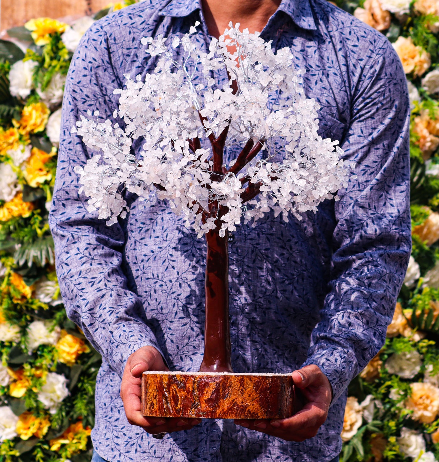 2000 Quartz Crystal Beads Gemstone Tree