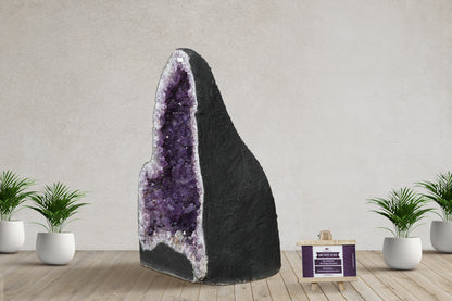 Amethyst Cluster Raw Geode Caves/Raw Clusters-25(H)X12(W)X12(L)Inch-(128.04Lb)