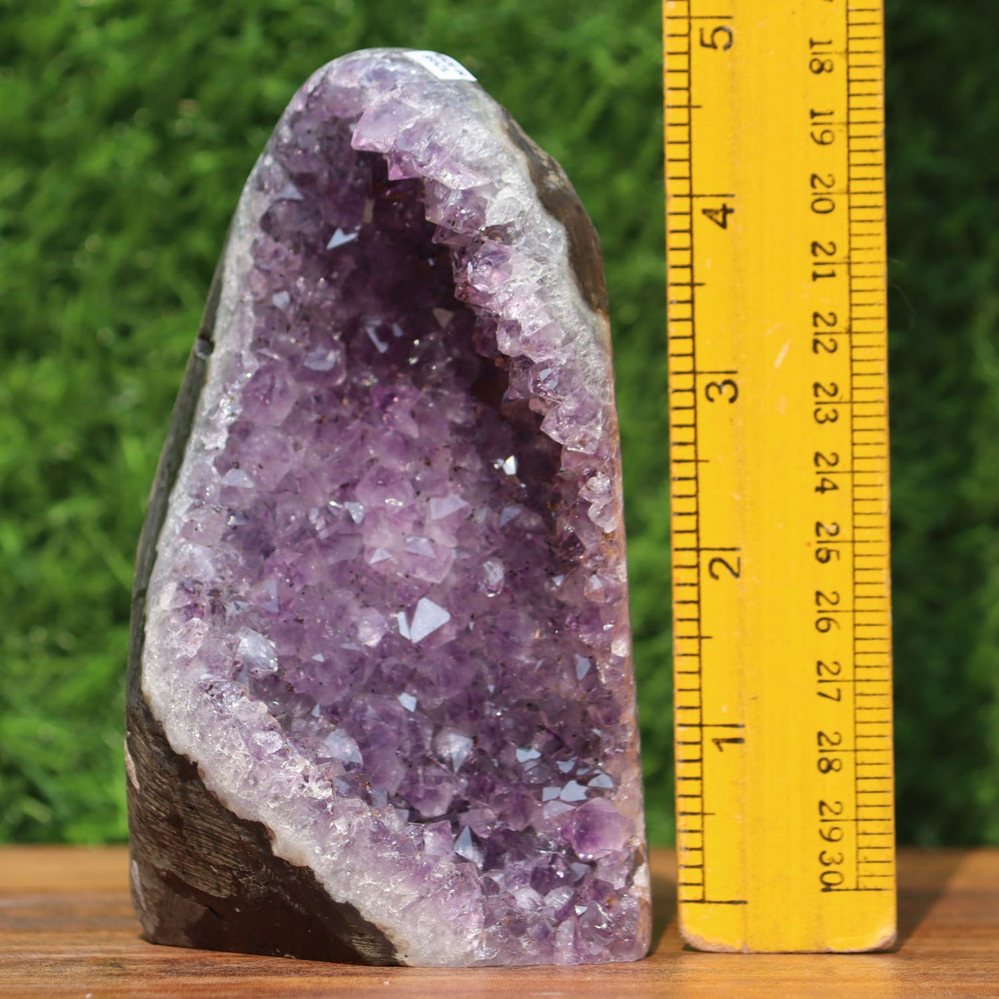 Amethyst Geode cathedral crystal cluster - 5.5X3.3X3.2 Inch(2.31Lb)