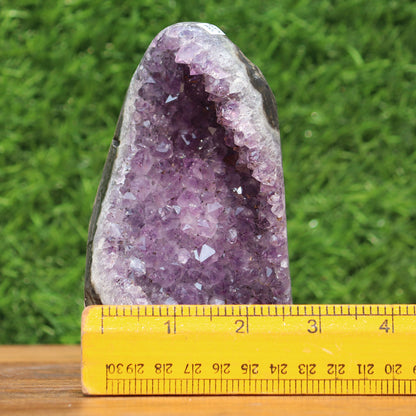 Amethyst Geode cathedral crystal cluster - 5.5X3.3X3.2 Inch(2.31Lb)