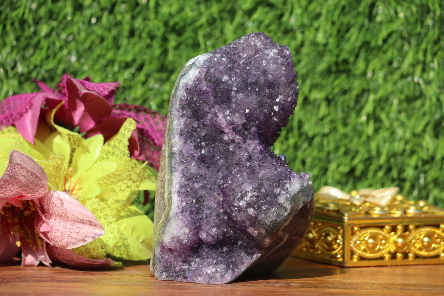 Amethyst Geode Crystal Cluster