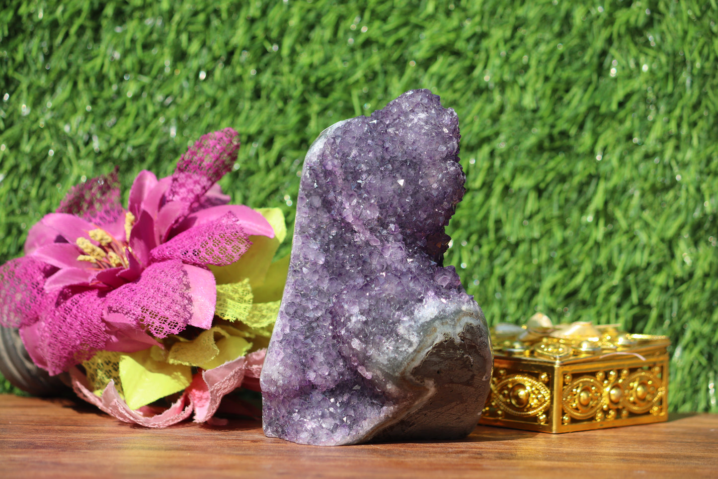 Amethyst Geode Crystal Cluster