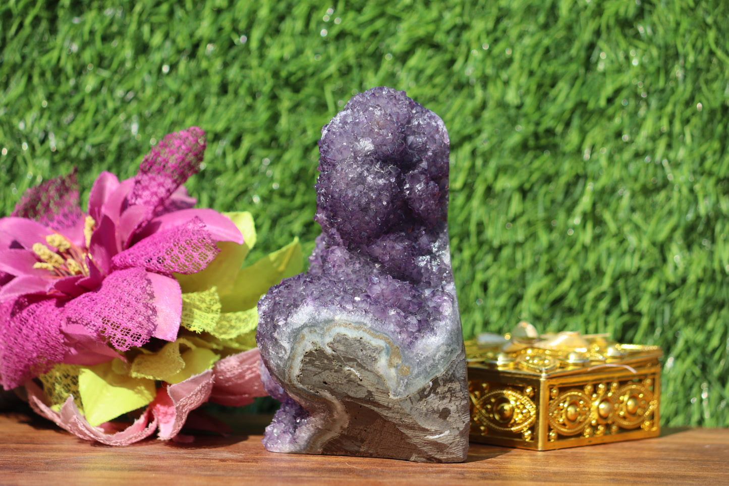 Amethyst Geode Crystal Cluster