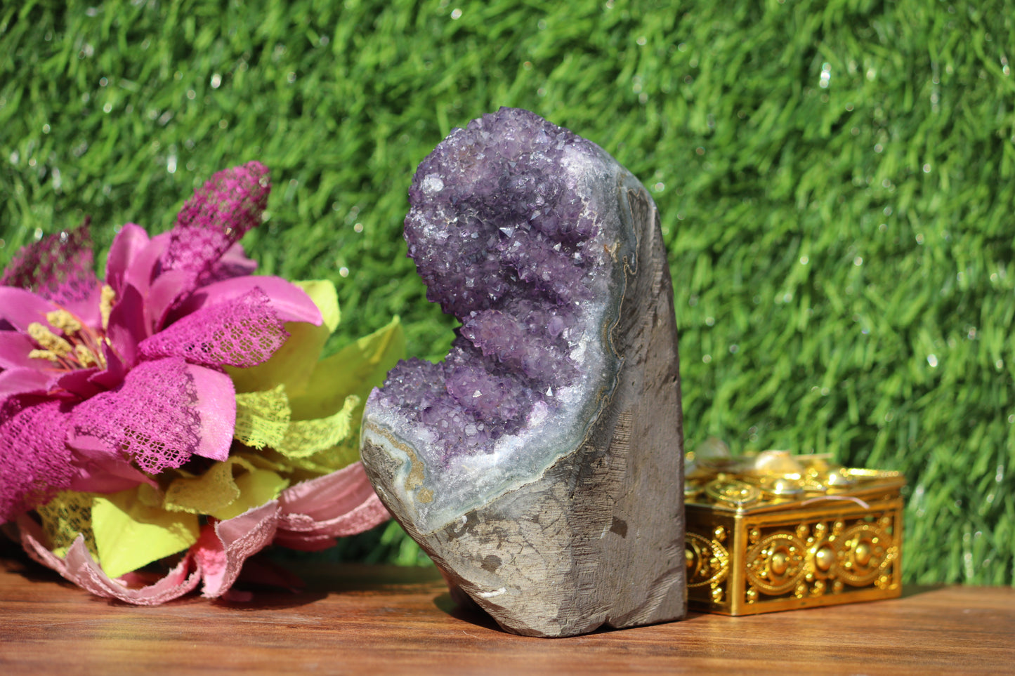 Amethyst Geode Crystal Cluster