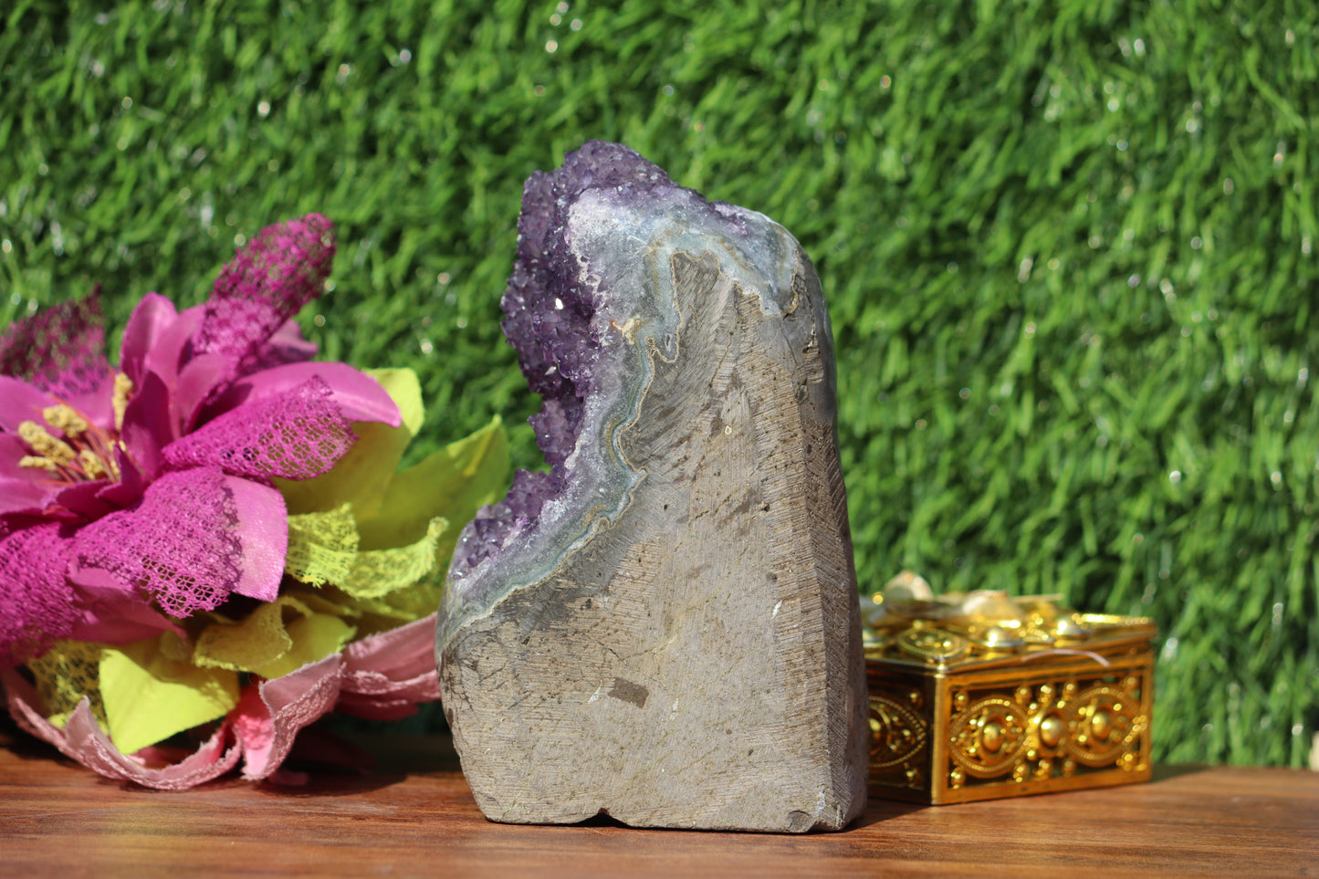Amethyst Geode Crystal Cluster