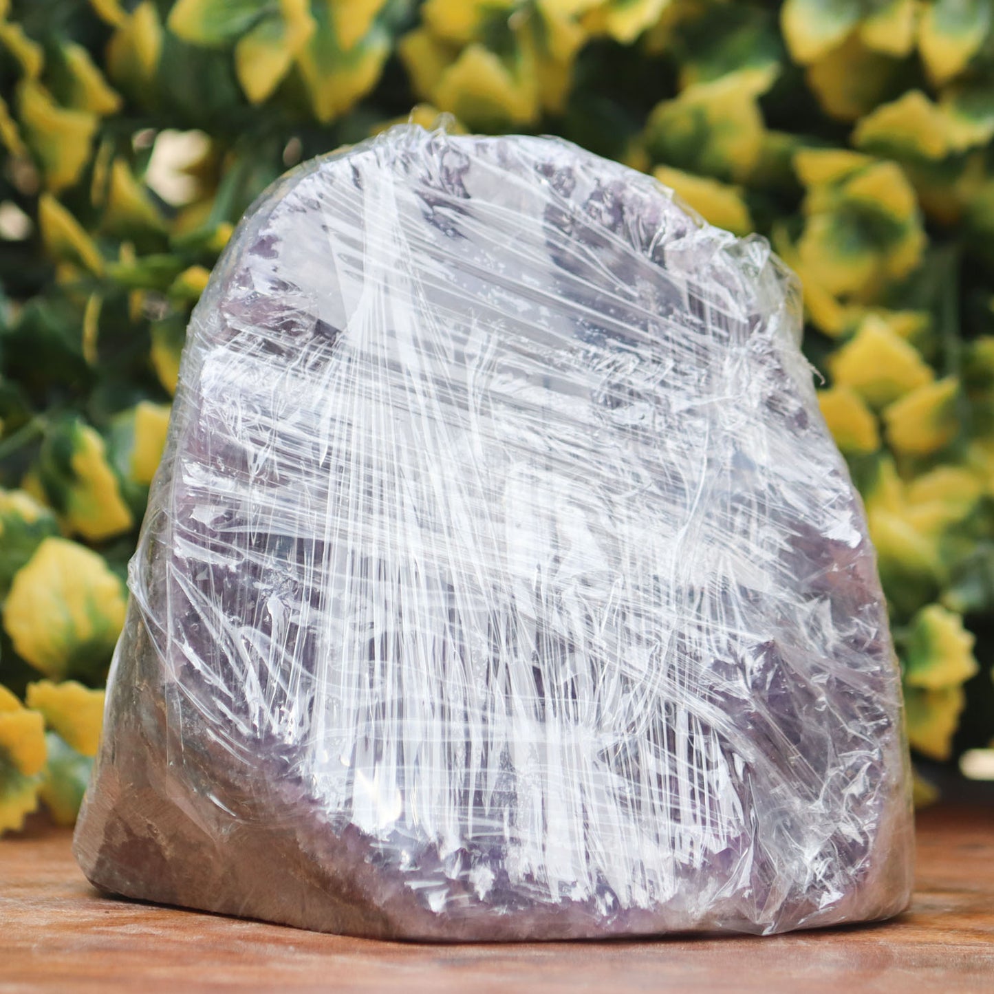 Amethyst Geode cathedral crystal cluster - 4.4X4.6X3.5 Inch(2.44Lb)