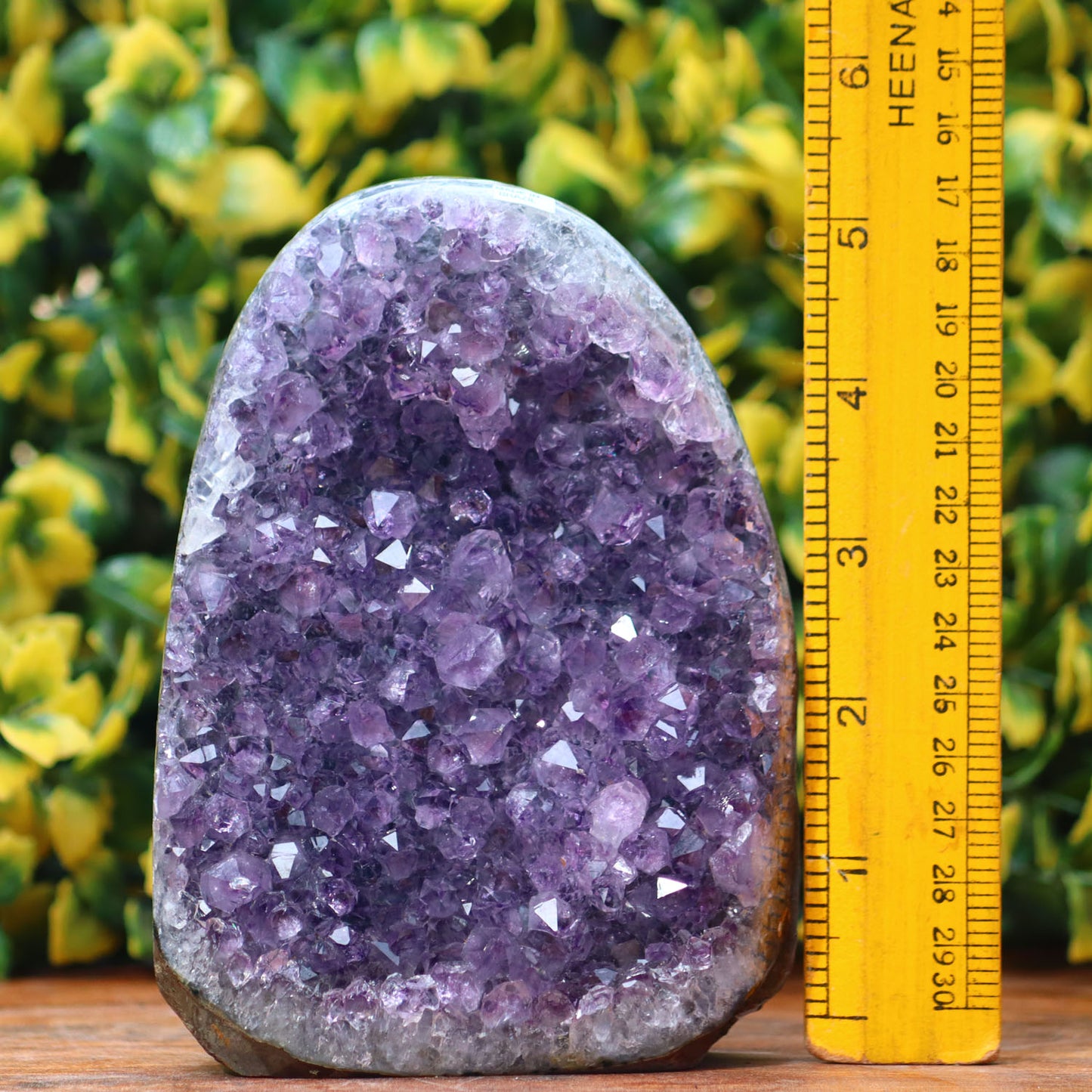 Amethyst Geode cathedral crystal cluster - 5.6X3.7X2.5 Inch(2.55Lb)