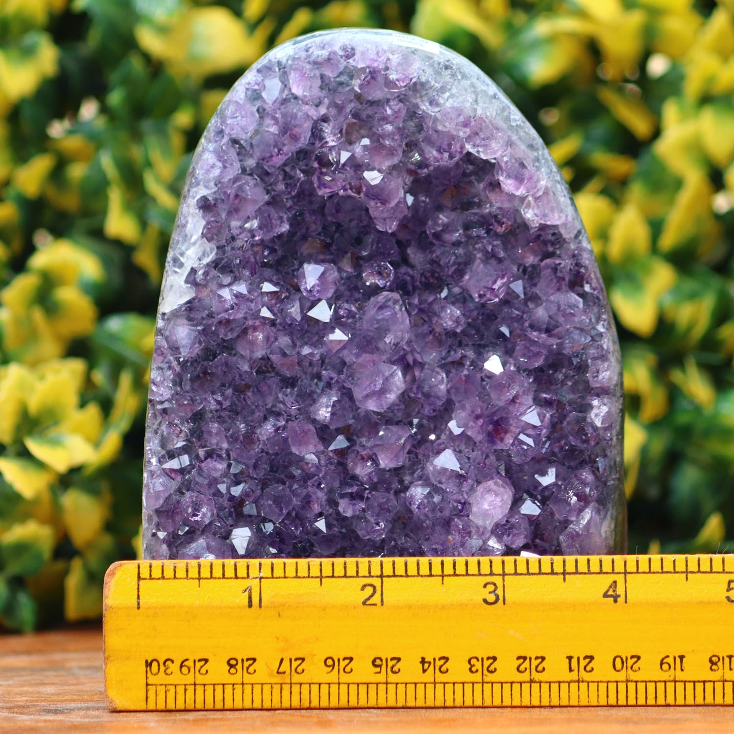 Amethyst Geode cathedral crystal cluster - 5.6X3.7X2.5 Inch(2.55Lb)