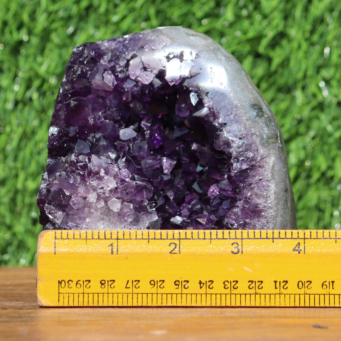 Amethyst Geode cathedral crystal cluster - 4.72X3.5X4.5 Inch(2.7Lb)