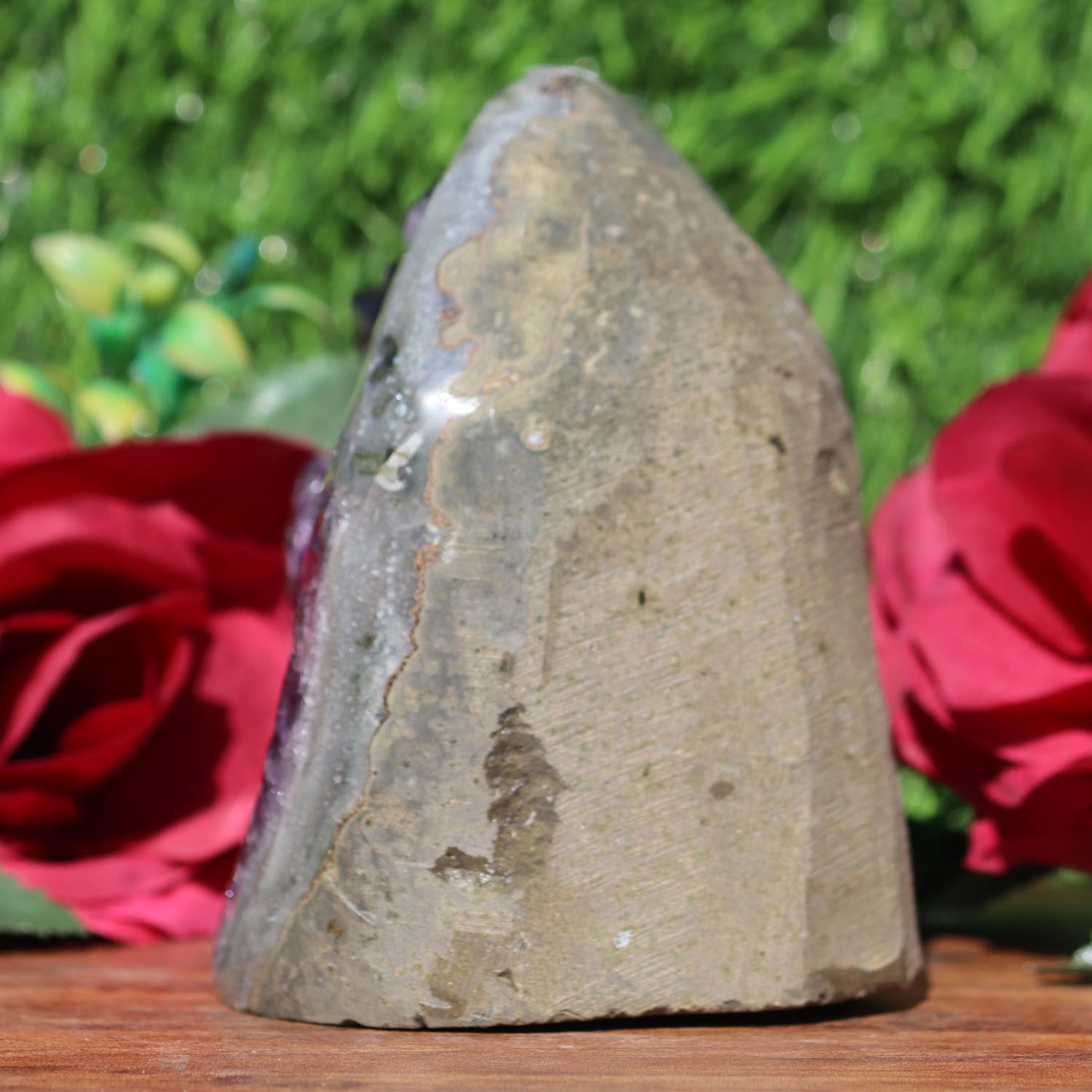 Amethyst Geode cathedral crystal cluster - 4.72X3.5X4.5 Inch(2.7Lb)