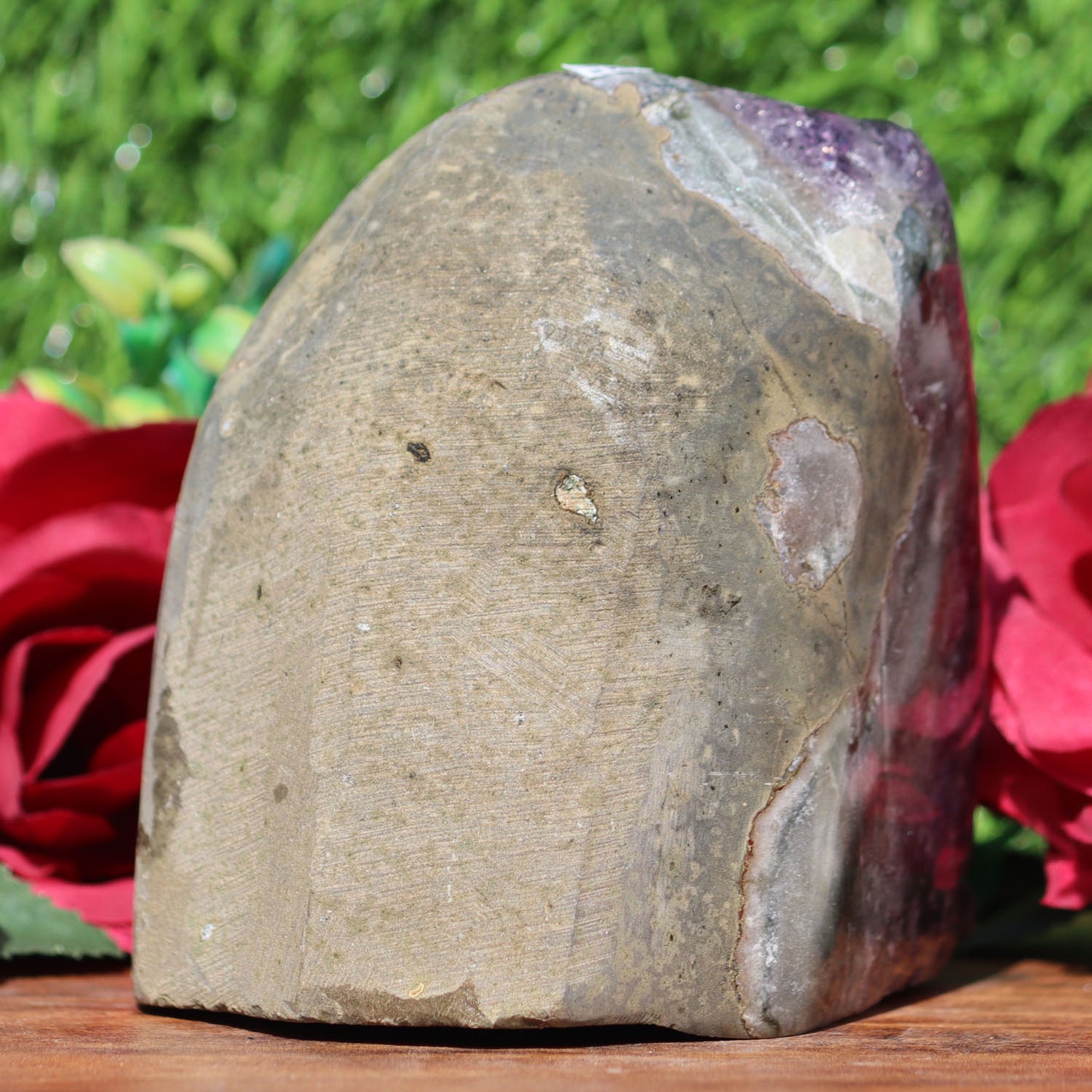 Amethyst Geode cathedral crystal cluster - 4.72X3.5X4.5 Inch(2.7Lb)